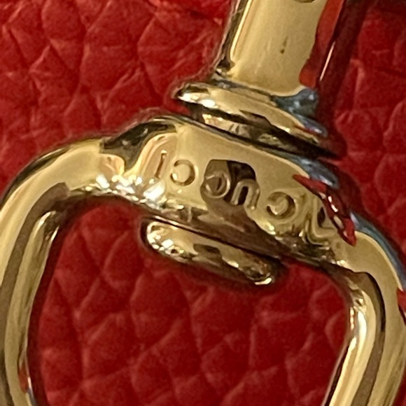 Gucci Bamboo Daily Top Handle Bag Leather Red - Picture 10 of 12